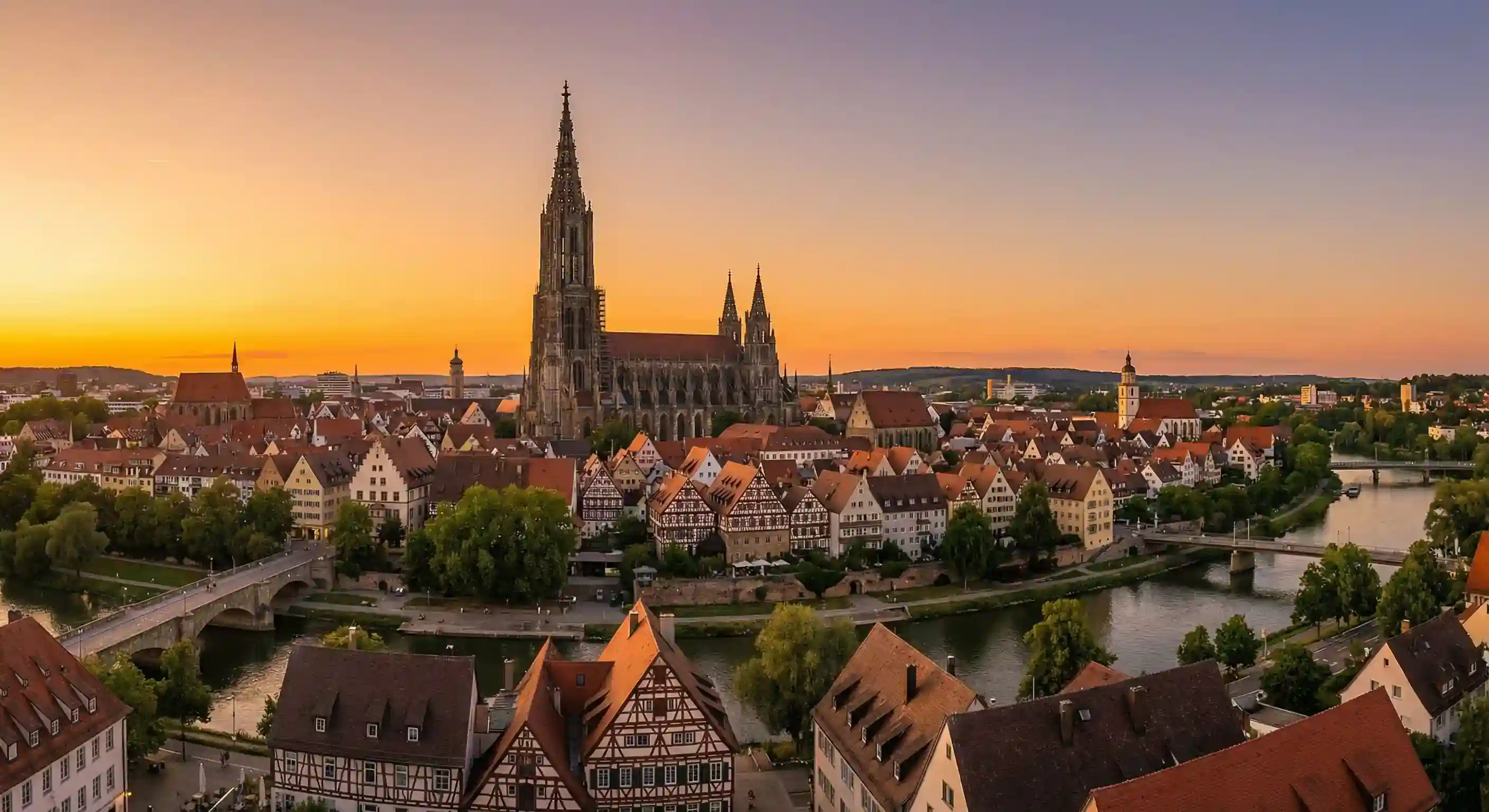 Ulm Stadtansicht mit Münster